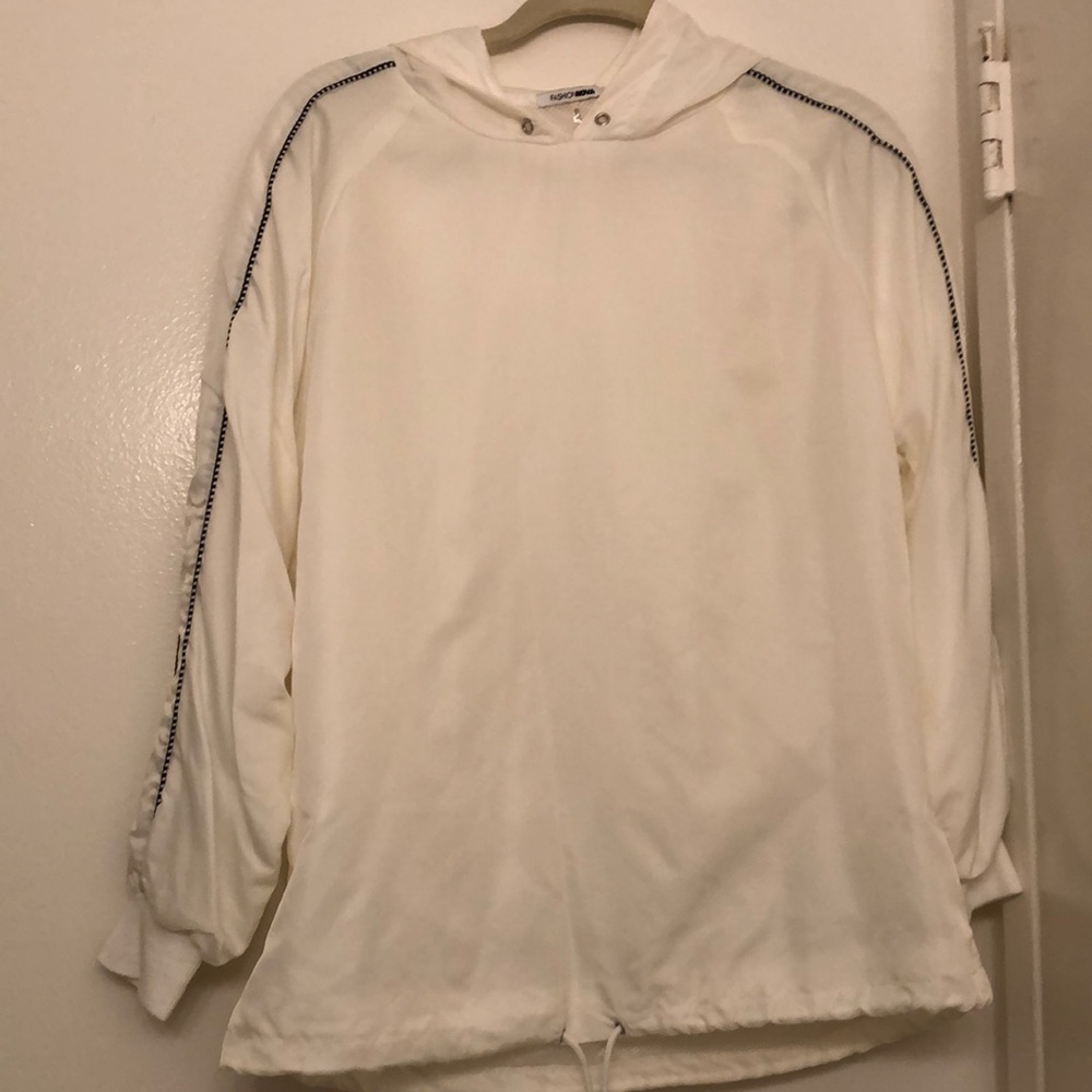 Fashion Nova White Hoodie
